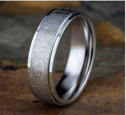 7mm WHITMAN Cobalt Chrome Band with Swirl Finish