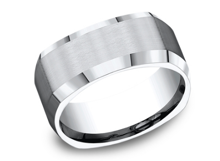 9mm SCHOLAR Four Sided Band in White Cobalt