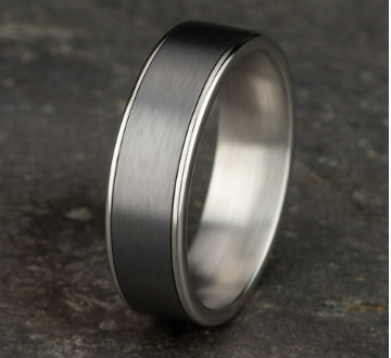 6.5mm REMBRANDT Band in 14K/ Tantalum Band