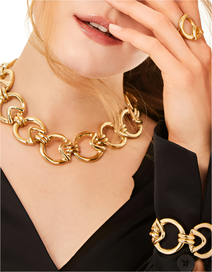 Retired GAME OF 3 Necklace in Gold