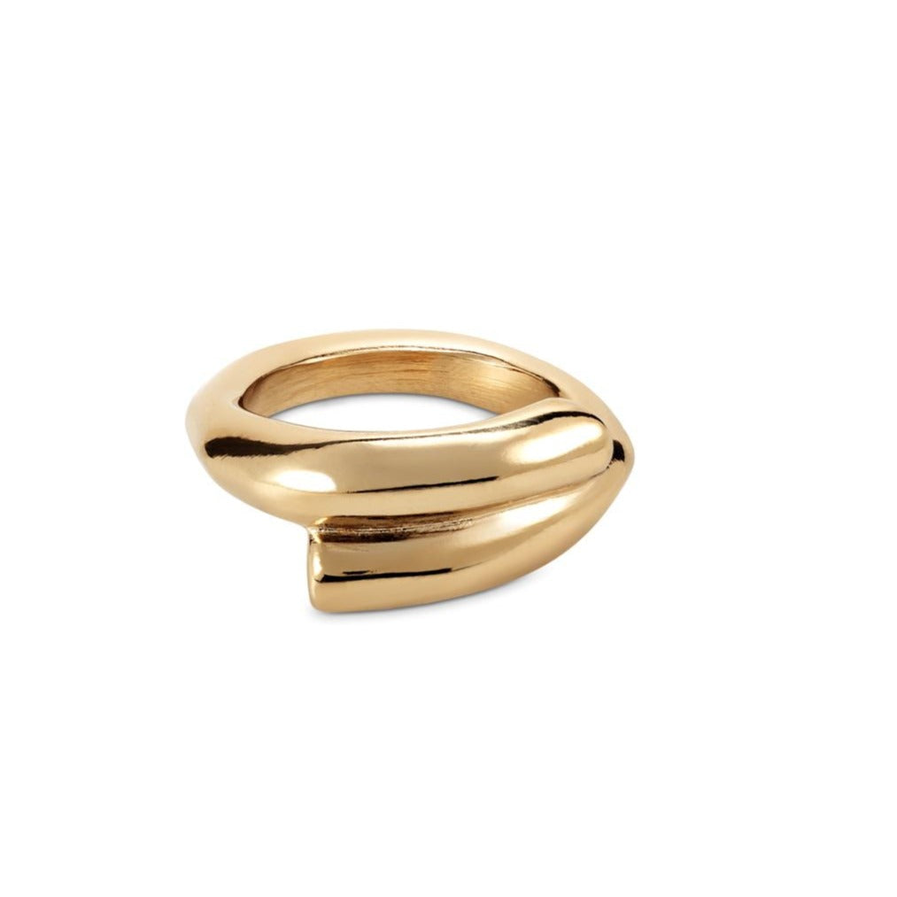 CROSSED LEGS Ring in Gold or Silver