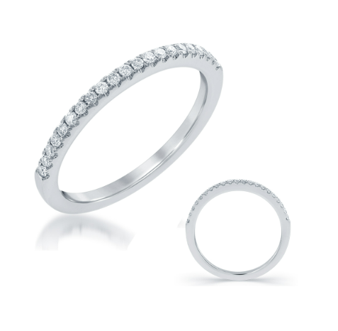 S. KASHI 14k White Gold Diamond Band