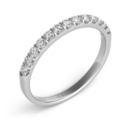 S. KASHI 14k White Gold Diamond Band