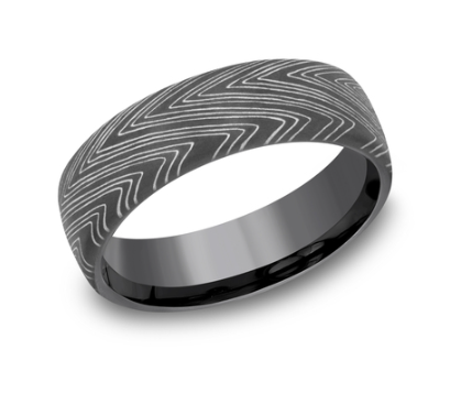 6.5mm HERRINGBONE Tantalum Band