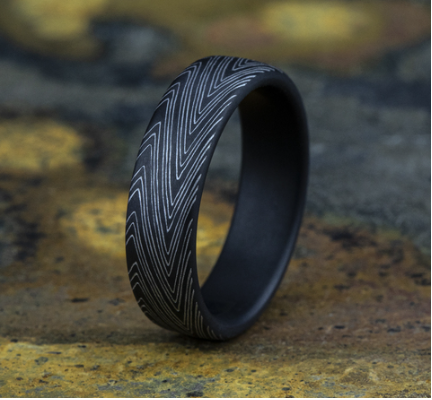 6.5mm HERRINGBONE Tantalum Band