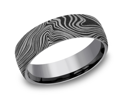 6.5mm MARBLE Band in Tantalum