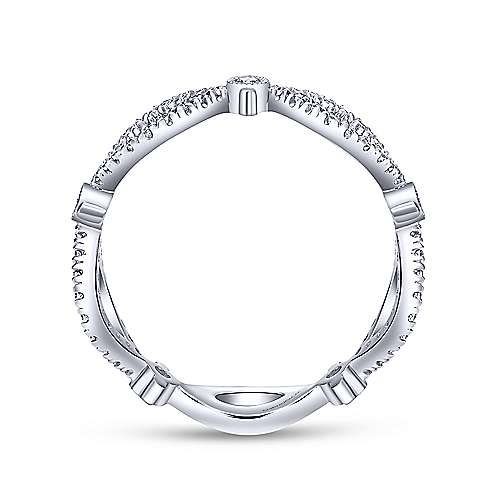 Gabriel & Co Stackable Freeform Diamond Ring