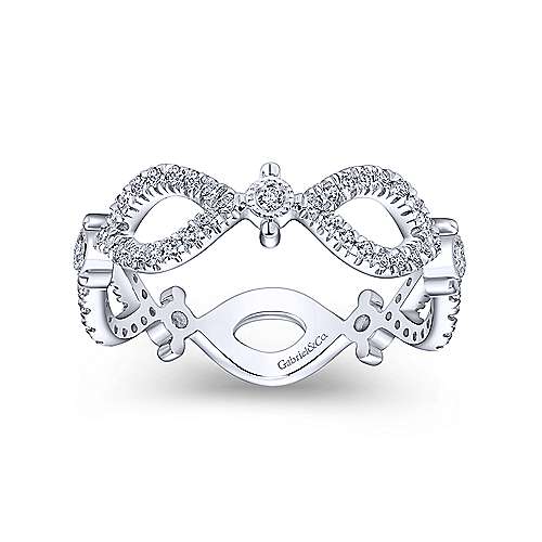 Gabriel & Co Stackable Freeform Diamond Ring