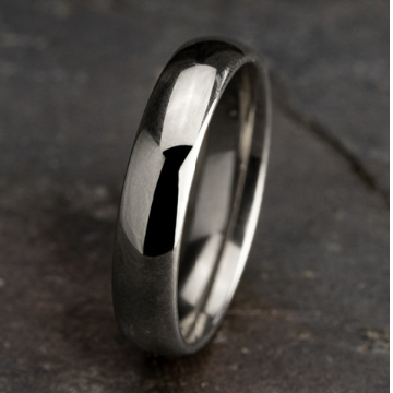 5mm 14KW Gold Dome Band