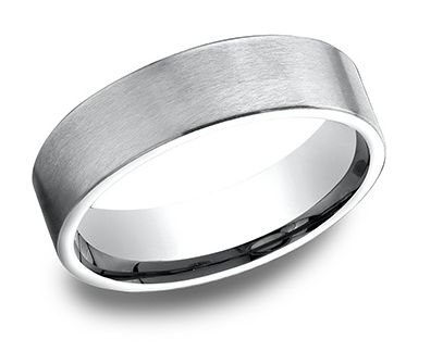 6.5mm SENTINEL 14KW Gold Band with Satin Finish