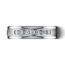 6mm ROOSEVELT 14KW 7 Diamond Band 0.42ctw