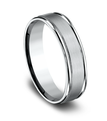 6mm WASHINGTON Tungsten Band in Contrasting Finishes