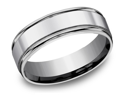 7mm Polished Tantalum Band with Cut Edges