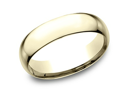 Benchmark 6mm 14k Gold Super Light Comfort Fit Wedding Band