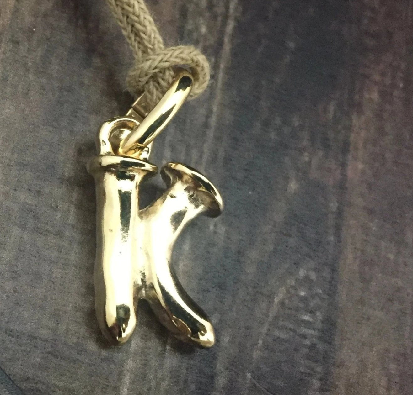 LITTLE Letter K Gold