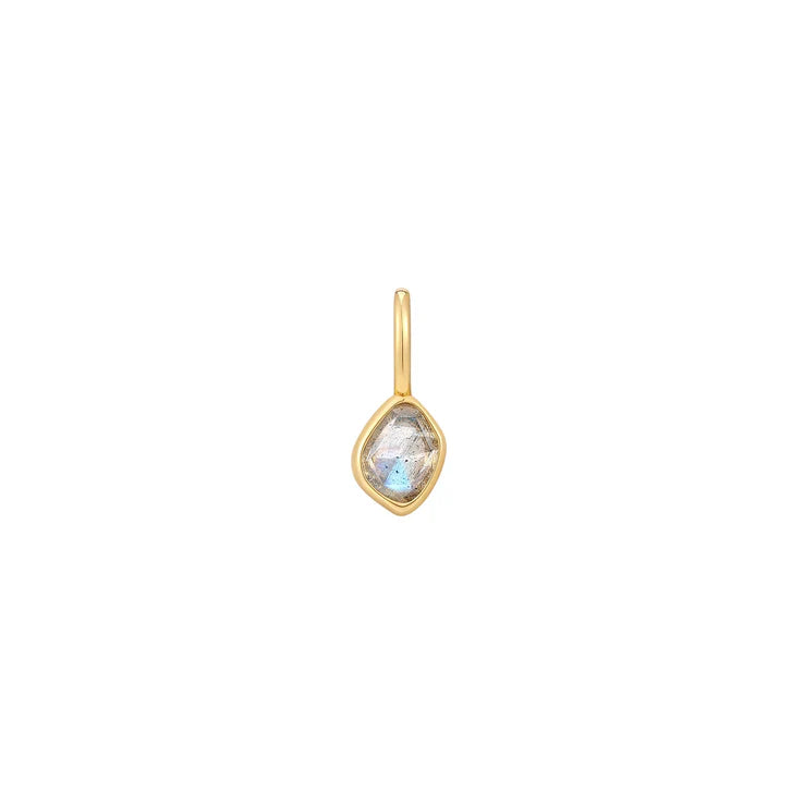 Gold Labradorite Charm