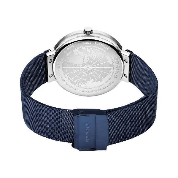 Load image into Gallery viewer, Unisex Classic Watch in Dark Blue/Silver with Milanese Band
