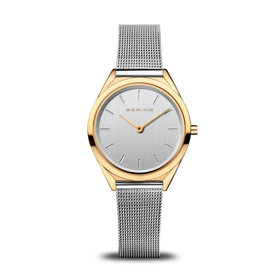 Load image into Gallery viewer, Ladies Ultra Slim Watch with Milanese Band in Silver/Gold
