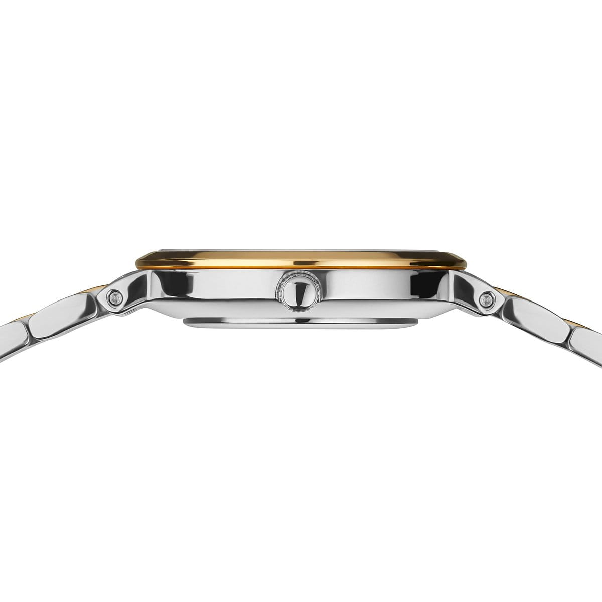 Ladies Mother of Pearl Watch with a Two Tone Band