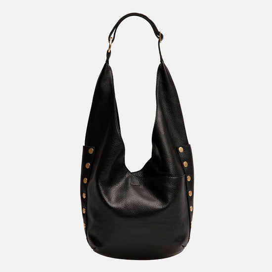 Load image into Gallery viewer, TOM ZIP Shoulder Bag in Black/ Gold with Red Zipper
