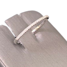 Load image into Gallery viewer, 14K White Gold Diamond Wedding Band
