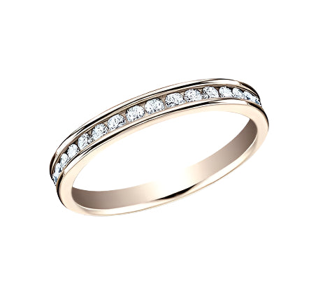 3mm 14k Rose Gold "The Elizabeth" .32CT