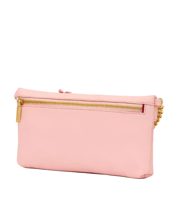 Invitation Clutch in Flamingo Flora/ Gold