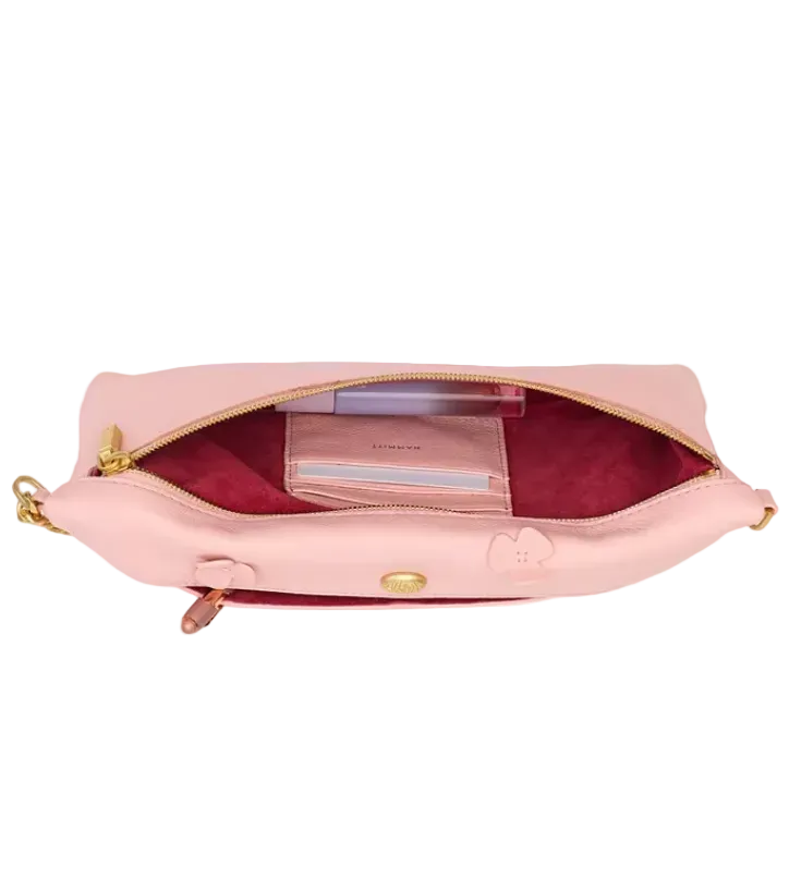 Invitation Clutch in Flamingo Flora/ Gold