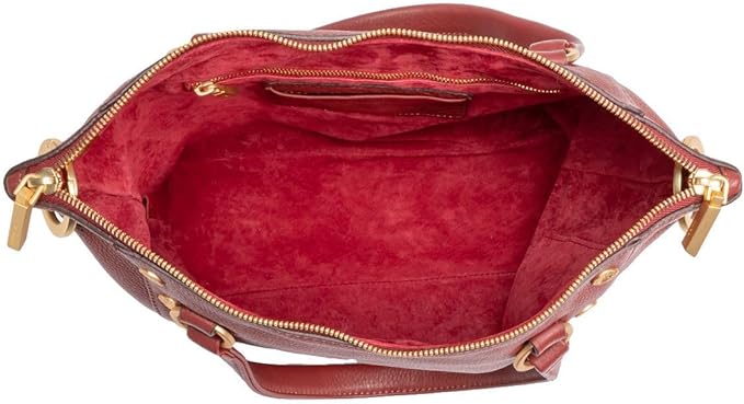 Retired DANIEL MED Handbag in Pomodoro Red/Gold