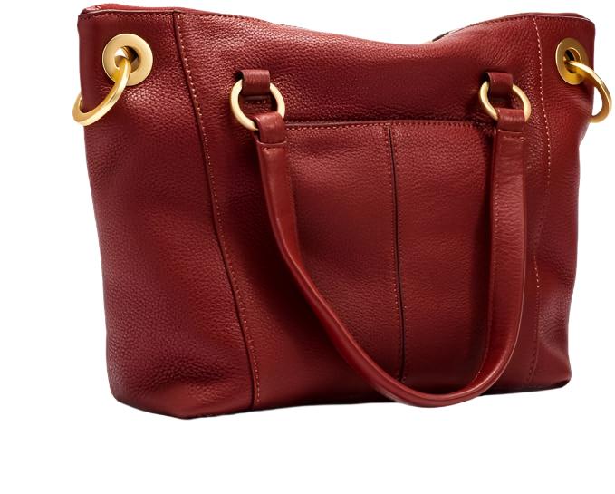 Retired DANIEL MED Handbag in Pomodoro Red/Gold