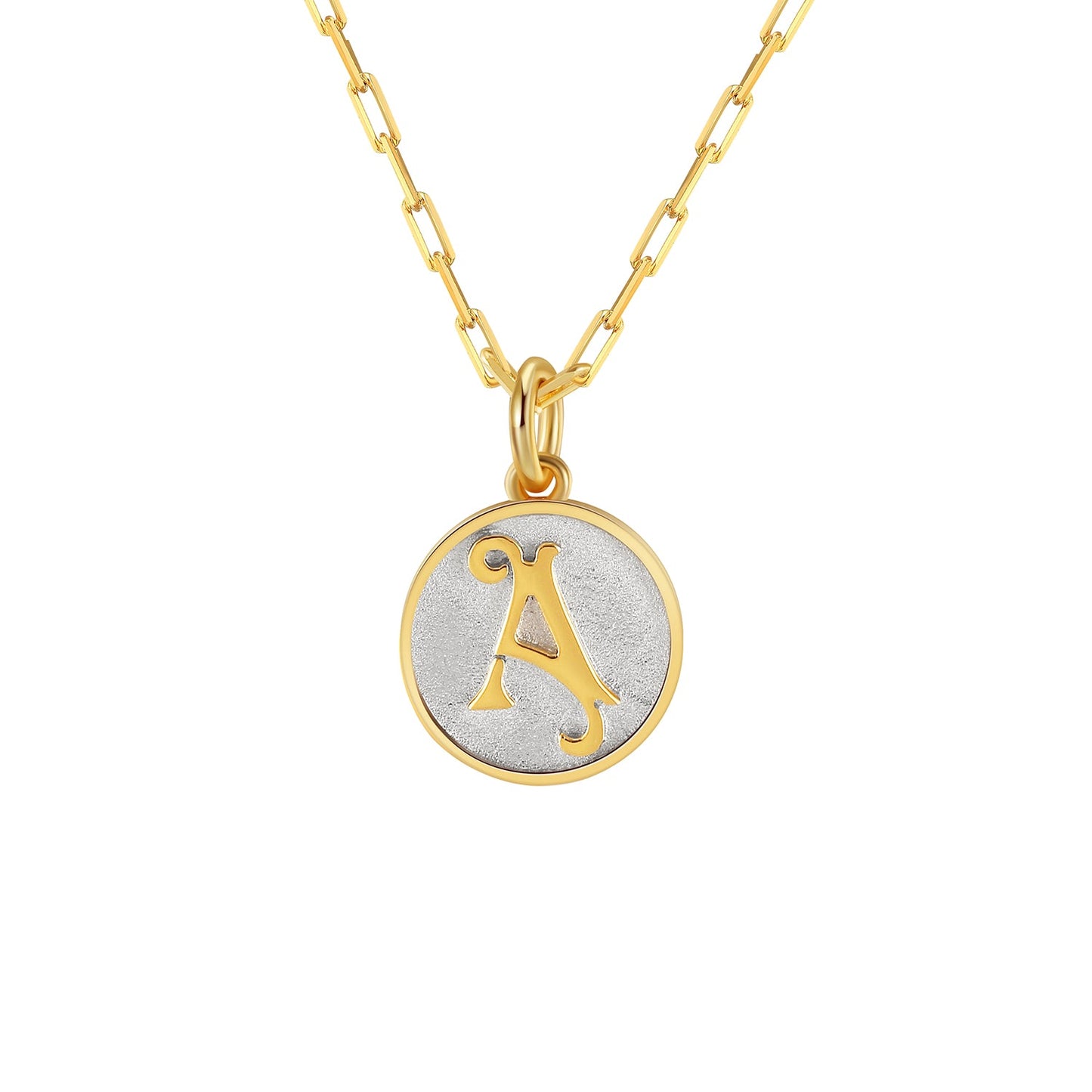 Saints Dainty Fancy A Initial Pendant Necklace