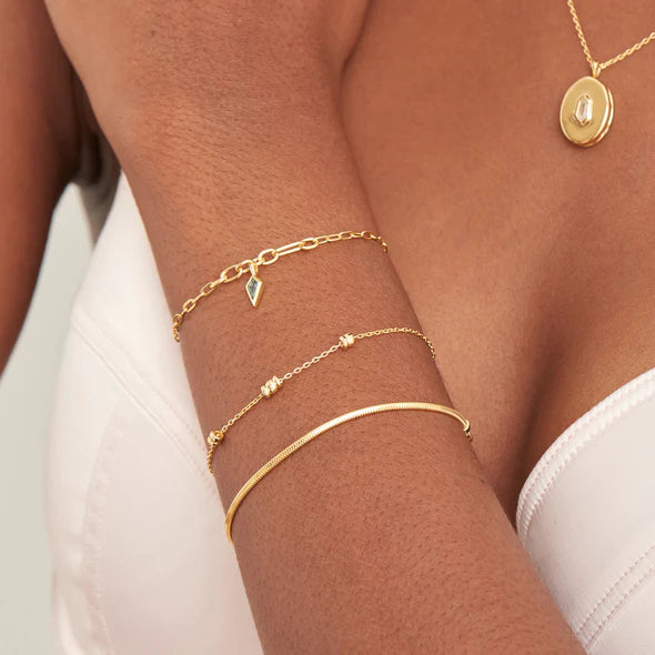Snake Chain Bracelet in Gold