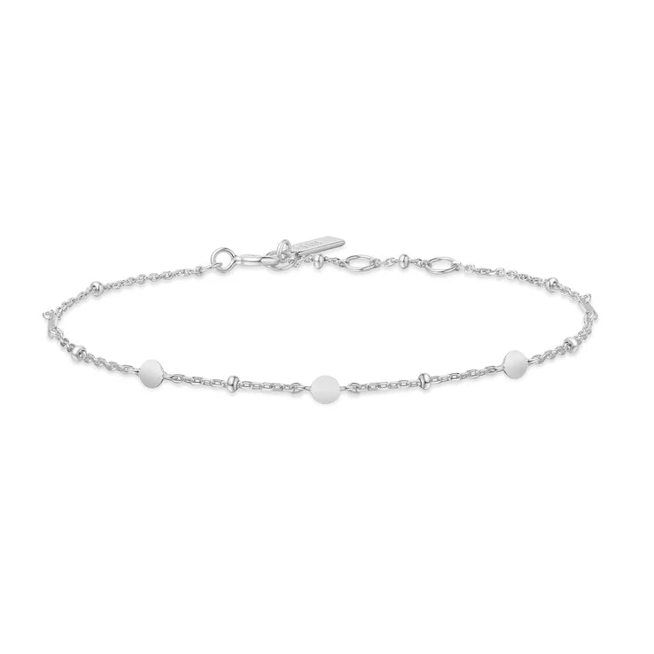Disc Station Bracelet in Silver