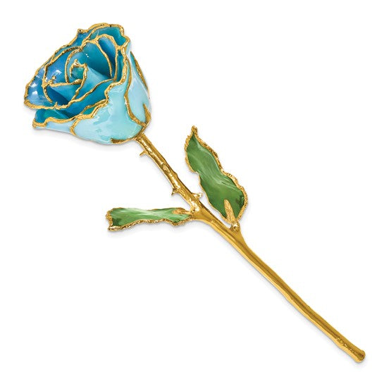 Forever Rose in Baby Blue/ 24k Gold