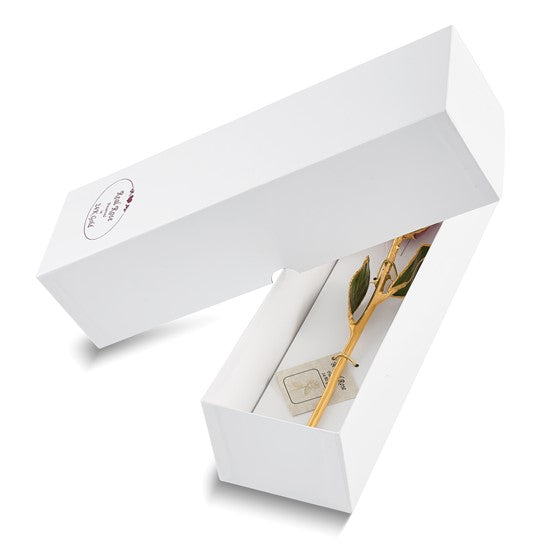 Forever Rose in Baby Blue/ 24k Gold