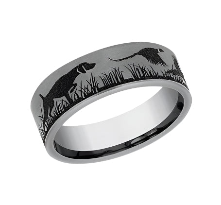 7mm Tantalum Grey Pointer Band