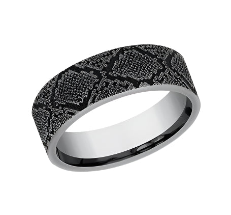 7mm Diamond Back Tantalum Grey Band