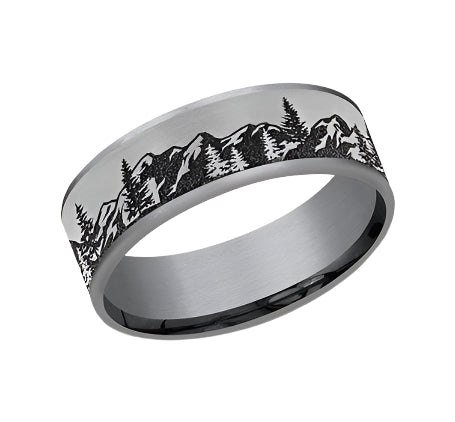 7.5mm Mountain Tree Range Band in Grey Tantalum