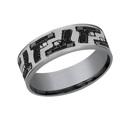 7.5mm Yin & Yang Guns Band