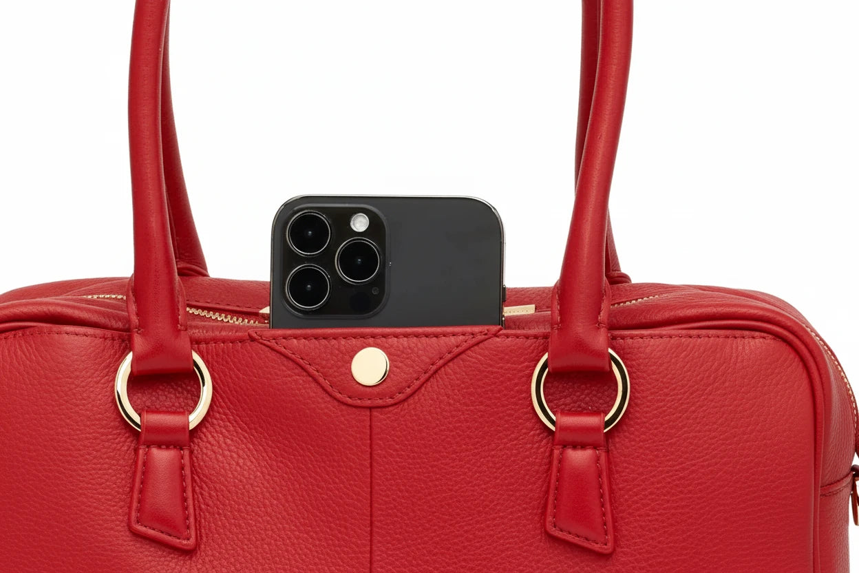 Meredith Med in Chili Red/ Gold