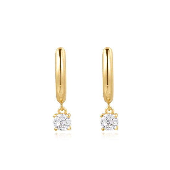 Gold Drop Solitaire Huggies