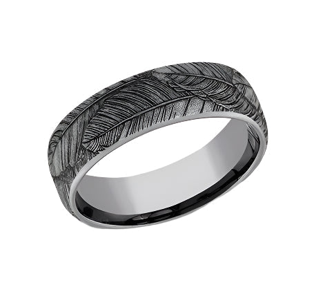 6.5mm Bird Feather Tantalum Band