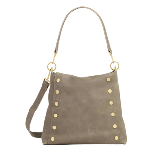 BRYANT LRG Handbag in Pewter/ Gold