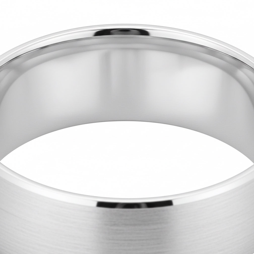 6x1.4 mm Satin Finish Band in 14K White Gold