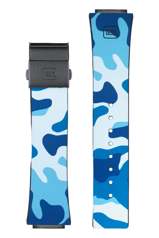 Navy Camo Silicone Watch Bands