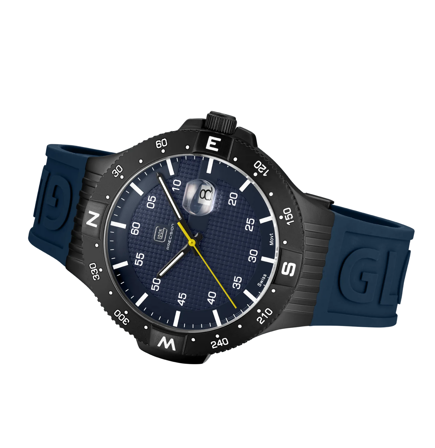 Men's Watch with Navy Dial and Silicone Band