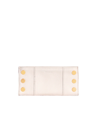 110 North Bifold Wallet in Calla Lily White/ Gold