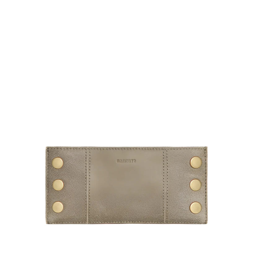 110 NORTH Bifold Wallet in Pewter/Gold