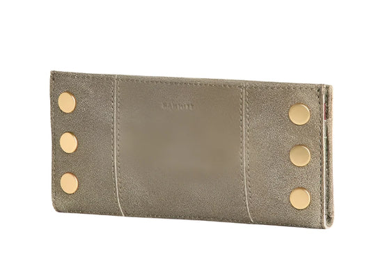 110 NORTH Bifold Wallet in Pewter/Gold