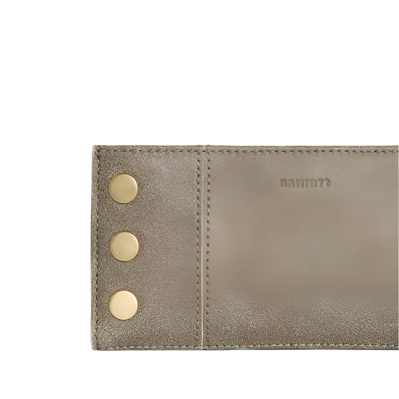 110 NORTH Bifold Wallet in Pewter/Gold